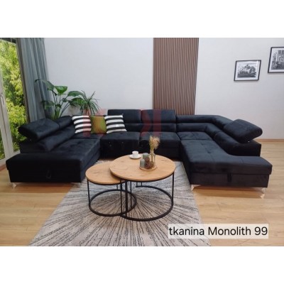 Narożnik MILAN 345x202 Monolith 99 od ręki