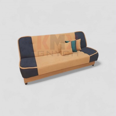 Wersalka 194x95 Kanapa rozkładana do salonu z pojemnikiem Filip żółto czarna od ręki