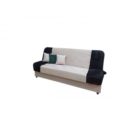 Wersalka Filip 194x95 kremowo-czarna